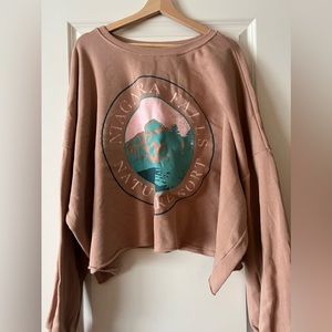 Grayson Threads Crop Top Niagara Falls Sweatshirt; Size 3X never worn